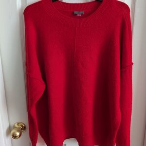 Vince Camuto Women's Bold Red Crew Neck Sweater